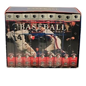 Baseball A Film by Ken Burns VHS Box Set 9 Tapes PBS Home Video 1994 B5318